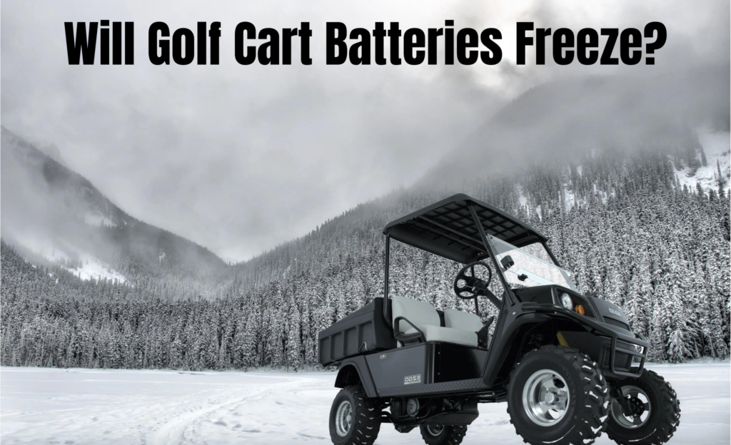 Will golf cart batteries freeze? 