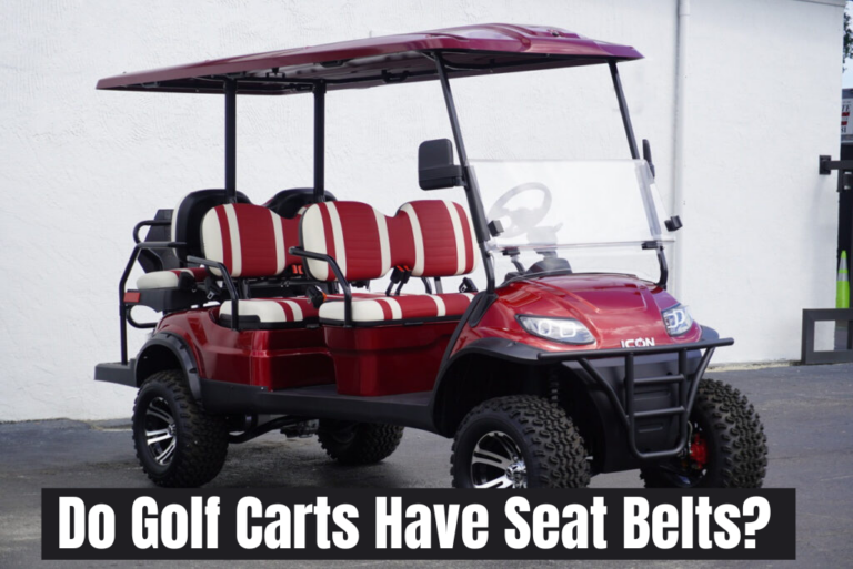 Do Golf Carts Have Seat Belts?