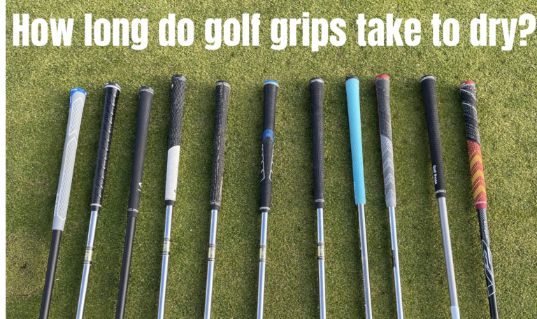 How long do golf grips take to dry?